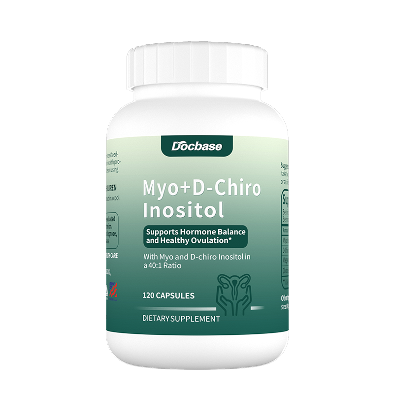 Docbase｜Myo Inositol & D-Chiro Inositol (612.5mg - 120 Capsules) | Hormone Balance for Women* | 